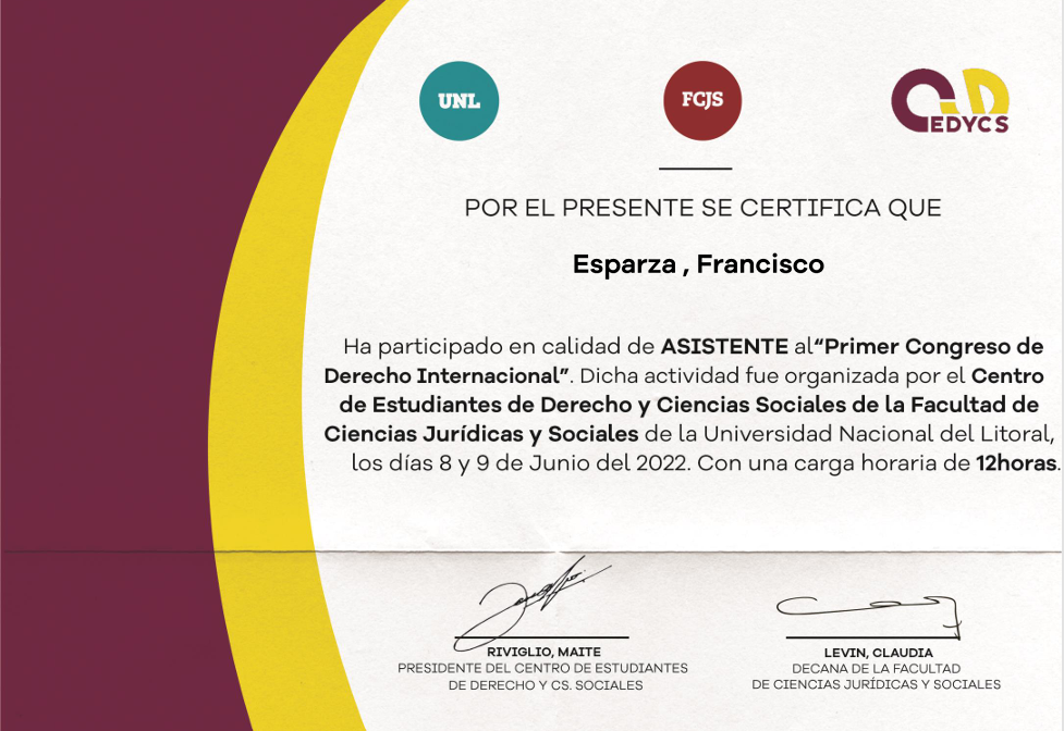 Certificación 12