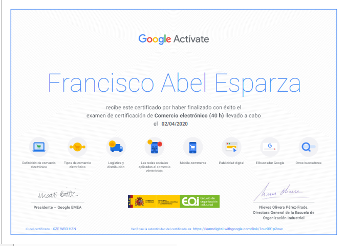 Certificación 19