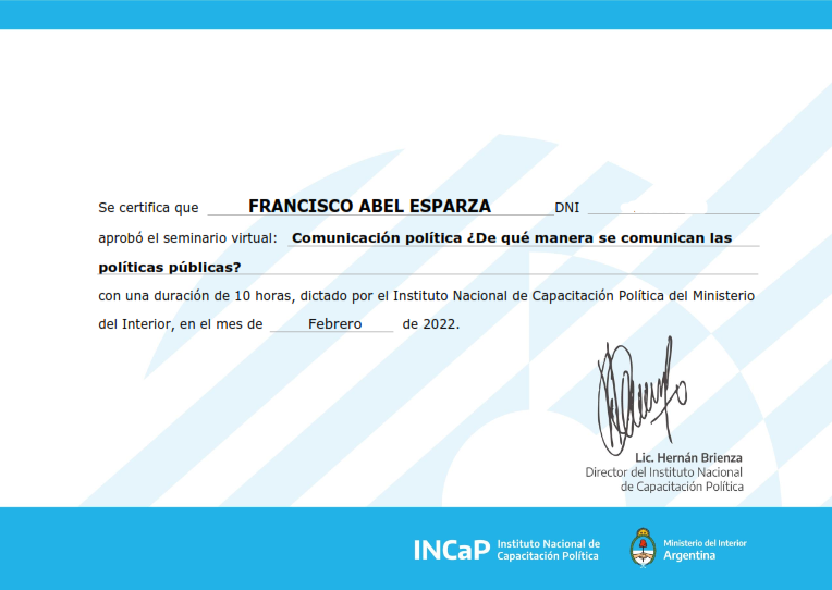 Certificación 30