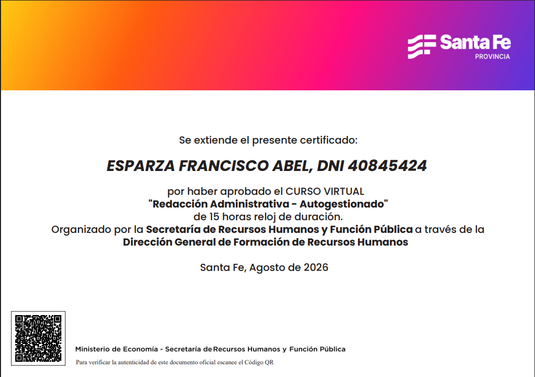 Certificación